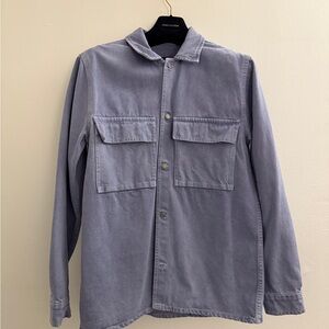 Zara Men's Military Shirt Style Blue Jacket